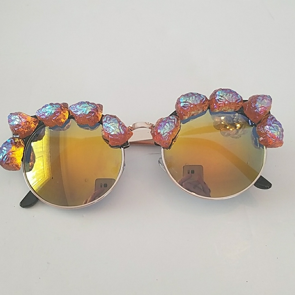 GASOLINE GLAMOUR coco orange rocks sunglasses